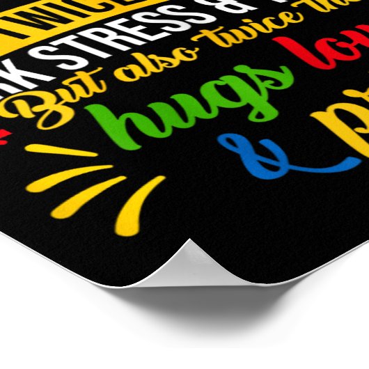 Grappig Autisme Bewustzijn Shirt is een Autisme Ho Poster (Hoek)