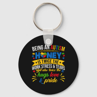Grappig Autisme Bewustzijn Shirt is een Autisme Ho Sleutelhanger