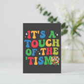 Grappig Autisme Het Is Een Beetje 'Tism Groovy Cad Uitnodiging Briefkaart (Staand voorkant)