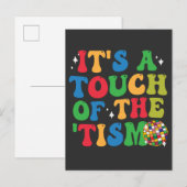 Grappig Autisme Het Is Een Beetje Van De 'Tism Gro Uitnodiging Briefkaart (Voorkant / Achterkant)