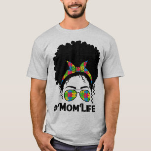 Grappig autisme mam Bun Shirt voor vrouwen. Deze C