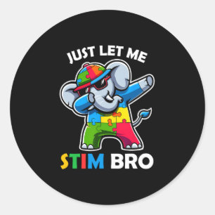 Grappig Autisme Schattig Autisme Bewustzijn Kinder Ronde Sticker