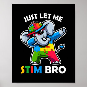 Grappig Autisme Schattige Autisme Bewustzijn Kinde Poster