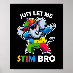 Grappig Autisme Schattige Autisme Bewustzijn Kinde Poster