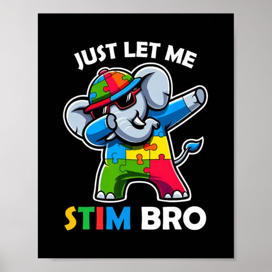 Grappig Autisme Schattige Autisme Bewustzijn Kinde Poster (Voorkant)