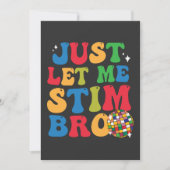 Grappig Autistisch Autism Awareness Laat Me Maar S Kaart (Voorkant)