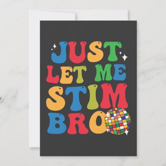 Grappig Autistisch Autism Awareness Laat Me Maar S Kaart (Voorkant)