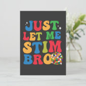 Grappig Autistisch Autism Awareness Laat Me Maar S Kaart (Staand voorkant)