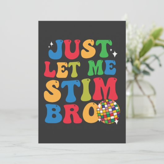 Grappig Autistisch Autism Awareness Laat Me Maar S Kaart (Staand voorkant)