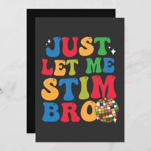 Grappig Autistisch Autism Awareness Laat Me Maar S Kaart (Voorkant / Achterkant)