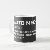 Grappig Auto Mechanic Koffie Cup Koffiemok (Voorkant links)