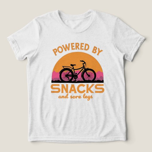 Grappig Avontuur Fietsen Quote voor Riders Lover Tri-Blend Shirt (Design voorkant)