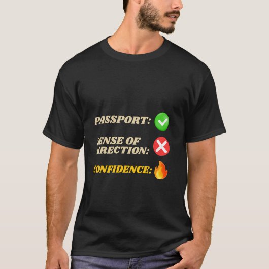 Grappig avontuur reizen t-shirt (Voorkant)