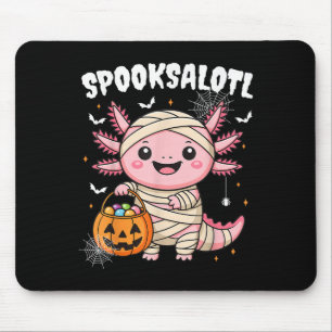 Grappig Axolotl Halloween Shirt voor Kids Boys Gir Muismat
