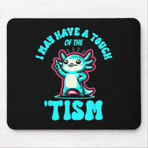 Grappig Axolotl, ik heb misschien een tikje van de Muismat