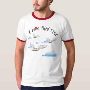 Grappig Aziatisch T-Shirt - Ik rove geflipte rijst