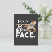 Grappig Baardagaam Gezicht Dier Humor Briefkaart (Staand voorkant)