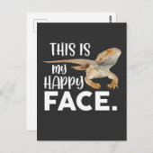 Grappig Baardagaam Gezicht Dier Humor Briefkaart (Voorkant / Achterkant)