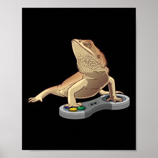 Grappig baardagaam ontwerp voor kinderen huisdier poster (Voorkant)