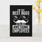 Grappig baas Gezegde voor de baas Kaart (Gele Bloem)
