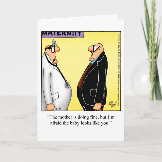 Grappig Baby Gefeliciteerd Wenskaart Kaart (Voorkant)