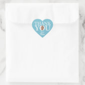 Grappig baby gezicht blauw dank u Sticker (Tas)