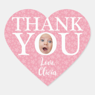Grappig baby gezicht dank u Sticker