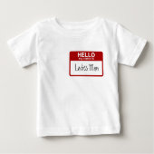 Grappig Baby Hallo Man T-shirt, (Voorkant)