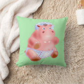 Grappig Baby Hippo Sierkussen (Deken)