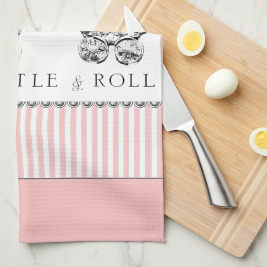 Grappig Baby Meisje Theedoek (Quarter Fold)