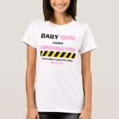 Grappig Baby Meisje Zwangerschap Vrouwen T Shirt (Voorkant)