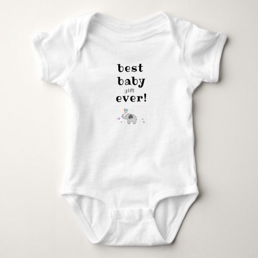 Grappig baby romper met grappige slogan, beste bab (Voorkant)