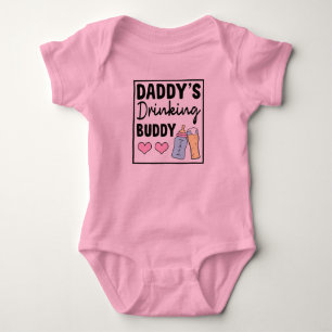 Grappig baby shirtje 'Vadertje's drinkmaatje'
