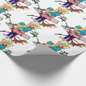 Grappig baby shower cadeauverpakking, drukke mama  cadeaupapier (Hoek)