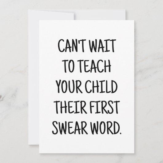 Grappig Baby shower Gefeliciteerd Kaart voor Nieuw (Voorkant)