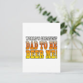 Grappig Baby showers werelden Groot pap om te word Uitnodiging Briefkaart (Staand voorkant)