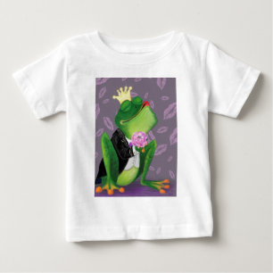 Grappig baby T-shirt met kikkerprins - Kusje