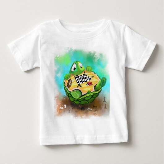 Grappig Baby T-shirt schildpad lieveheersbeestje s (Voorkant)