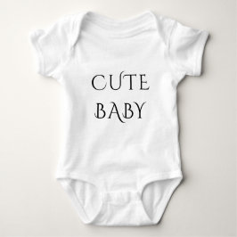 Grappig Baby Text Bodysuit Zacht en comfortabel vo