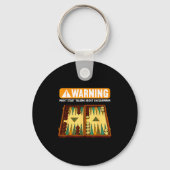 Grappig Backgammon  Sleutelhanger (Voorkant)