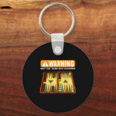 Grappig Backgammon  Sleutelhanger (Voorkant)
