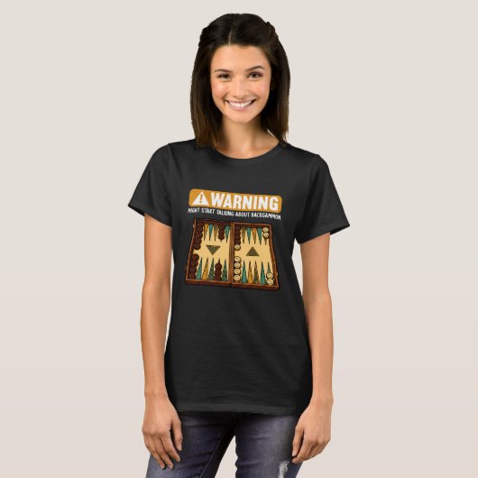 Grappig Backgammon T-shirt (Voorkant volledig)
