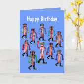 Grappig Bacon & Egg Verjaardag Kaart cadeau voor h (Gele Bloem)