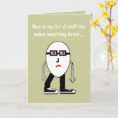 Grappig Bacon & Egg Verjaardag Kaart Gift (Gele Bloem)