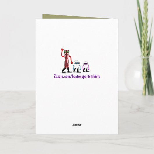 Grappig Bacon & Egg Verjaardag Kaart Gift (Achterkant)