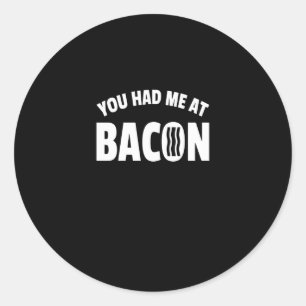 Grappig Bacon Lover Pun Kleding Gift Ronde Sticker