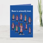 Grappig Bacon Verjaardag Kaart Gift (Voorkant)
