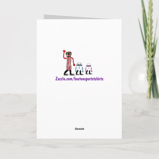 Grappig Bacon Verjaardag Kaart Gift (Achterkant)