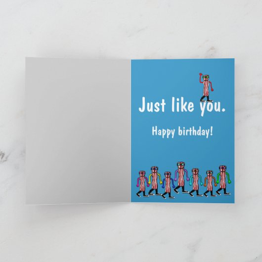 Grappig Bacon Verjaardag Kaart Gift (Binnen)