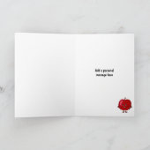 Grappig 'Bad Apple'-fruit op groene aangepaste loc Kaart (Binnen)